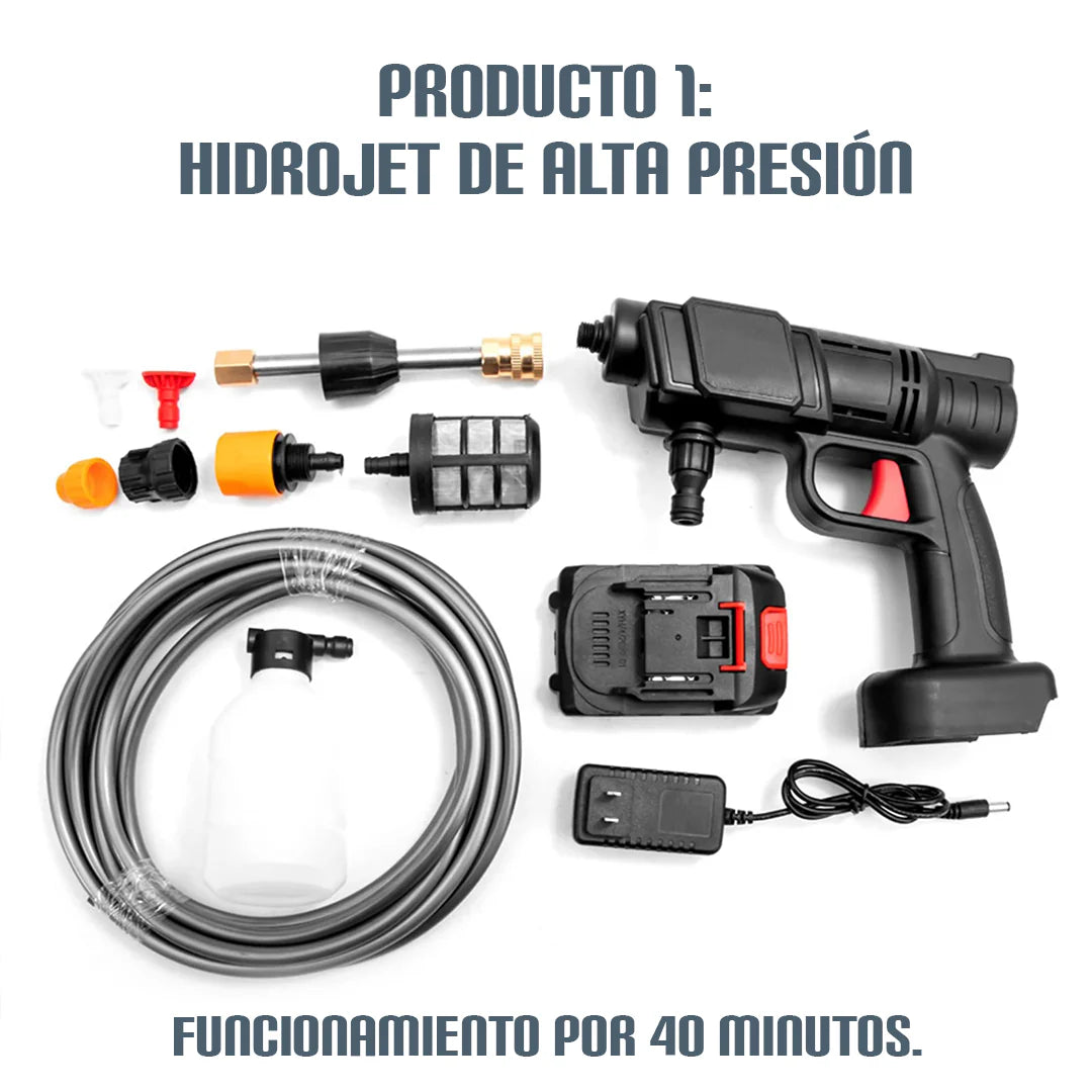 AutoLimp Combo 3 en 1 Profesional [Hidrolavadora + Aspiradora + Regalo🎁]