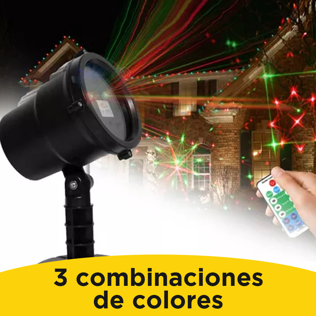 Proyector De Luces Automático - Luz Navideña [Incluye control remoto]