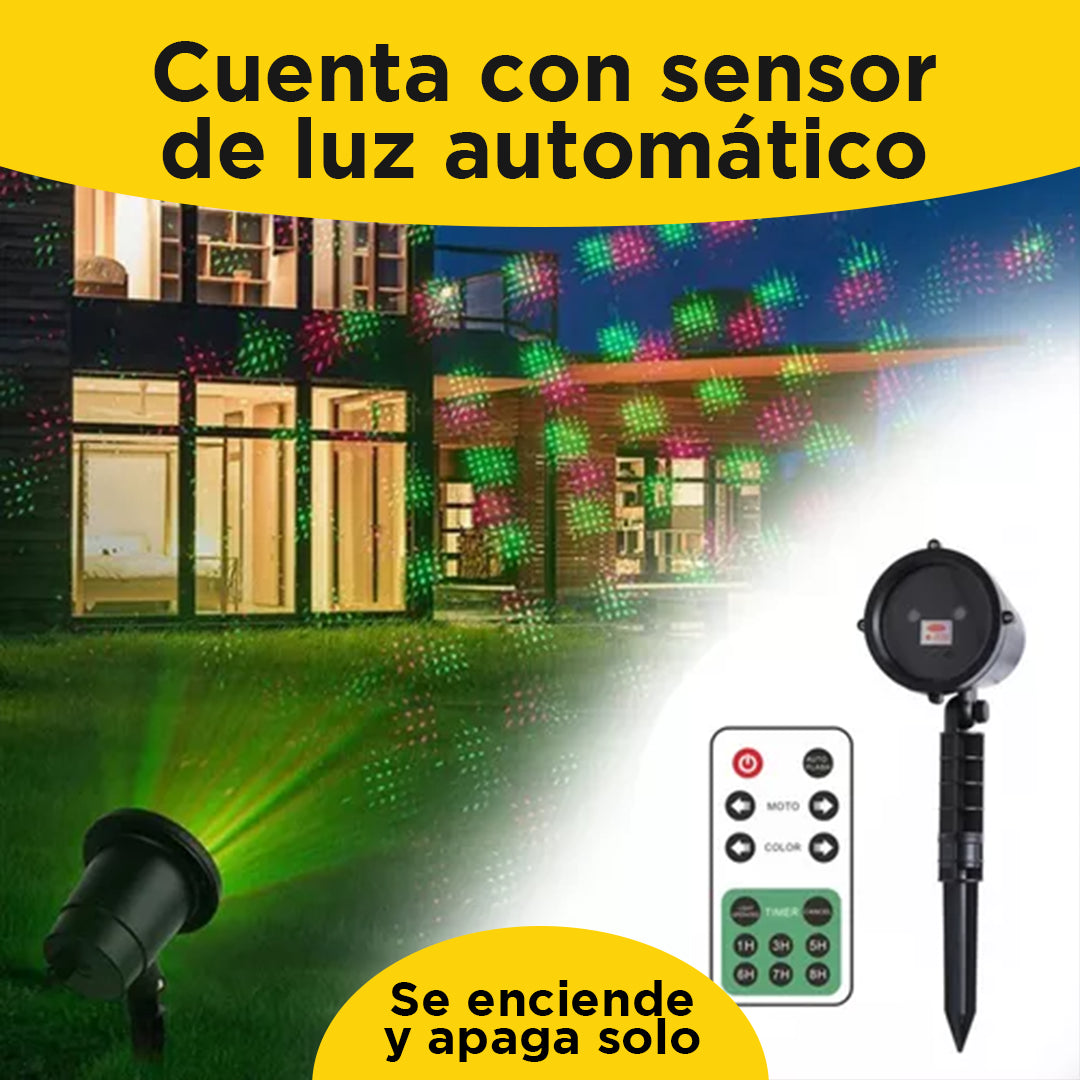 Proyector De Luces Automático - Luz Navideña [Incluye control remoto]