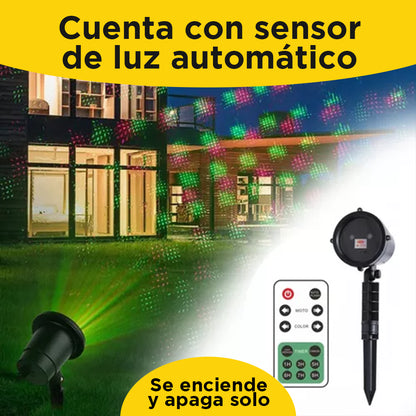 Proyector De Luces Navideñas - Automático [Con Control Remoto]