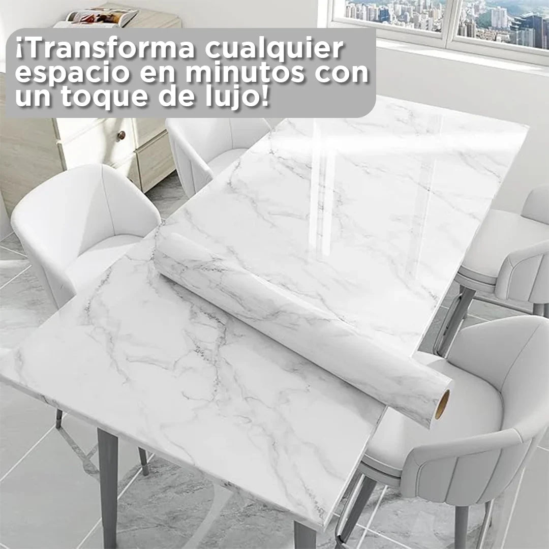 Película Adhesiva DecoMarmol 2m x 60cm: Transforma tu Hogar con la Elegancia del Mármol – Sin Reformas y Sin Suciedad