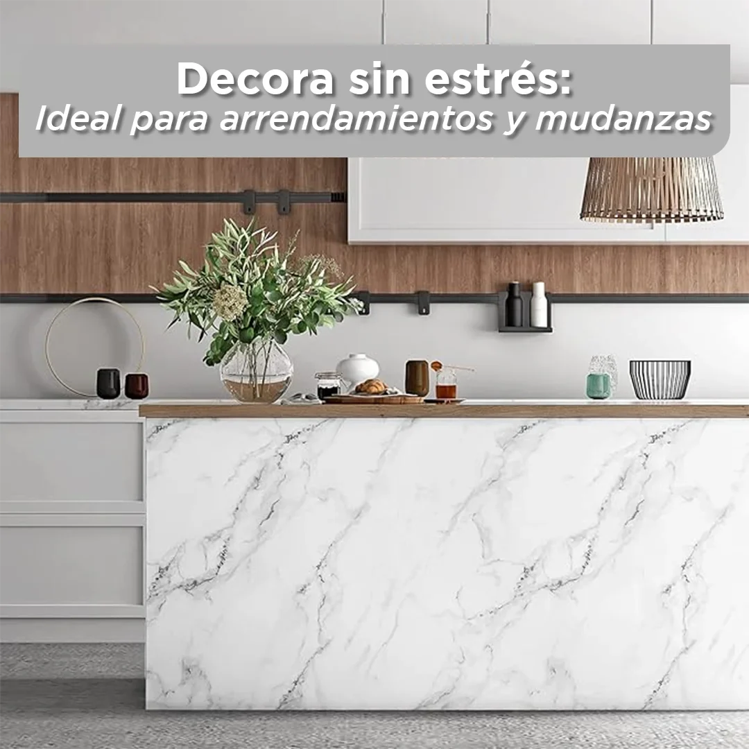 Película Adhesiva DecoMarmol 2m x 60cm: Transforma tu Hogar con la Elegancia del Mármol – Sin Reformas y Sin Suciedad