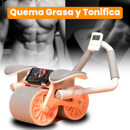 Rueda Abdominal Quema Grasa y Tonifica - Slide Roler (+ Temporizador)