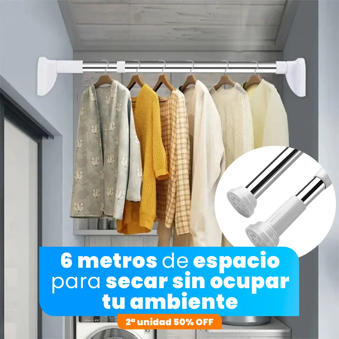 TendederoPro - Tendedero Retráctil 2,6m - ¡Ahorra Espacio y Seca tu Ropa con Comodidad y Durabilidad!