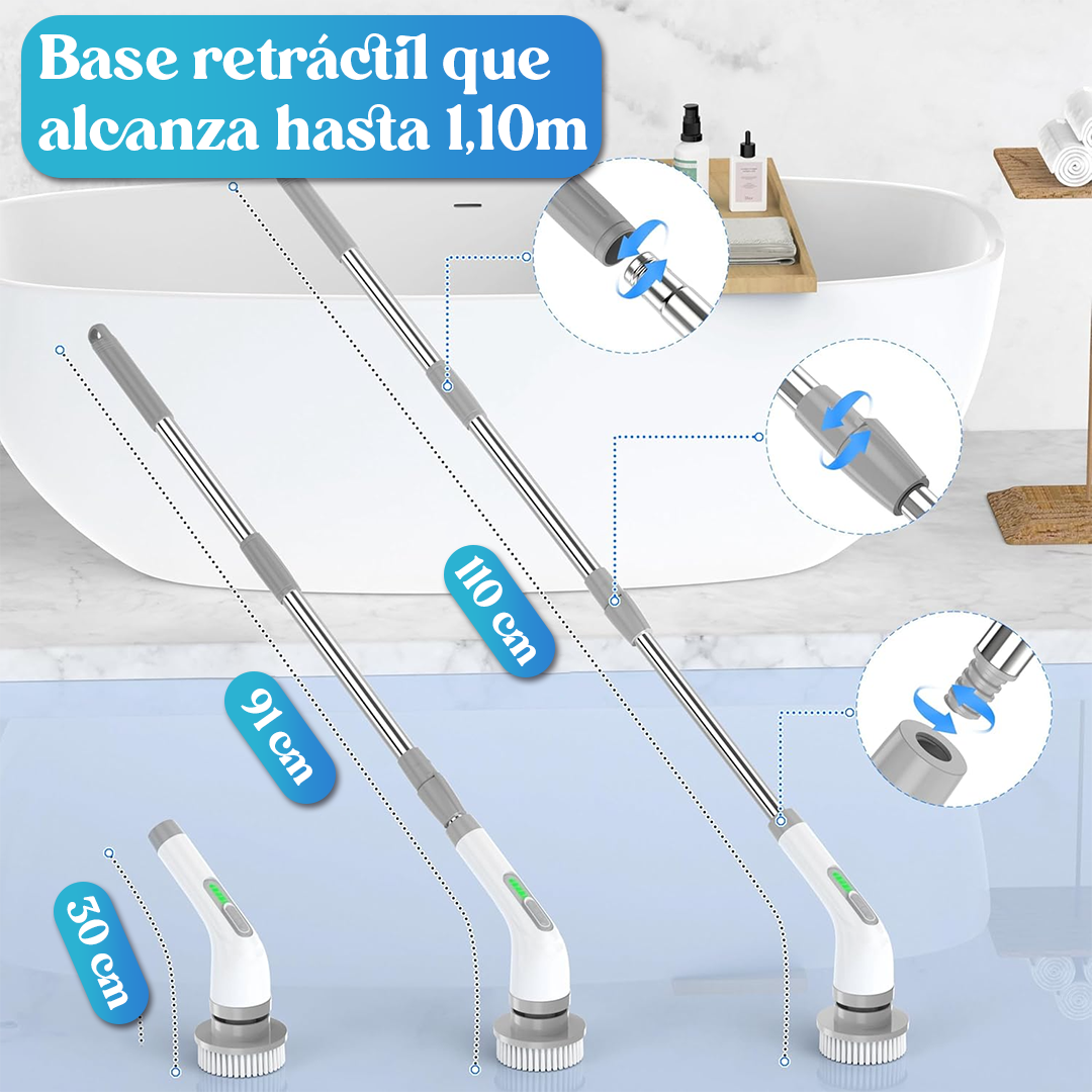 Tornado Clean - Cepillo Eléctrico 7 en 1 [Soporte de pared de regalo]